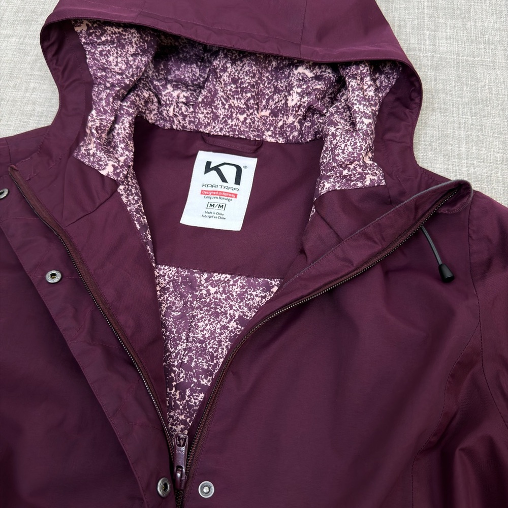 Kari Traa Molster Jacket Plum Hooded Women’s M - Picture 13 of 13
